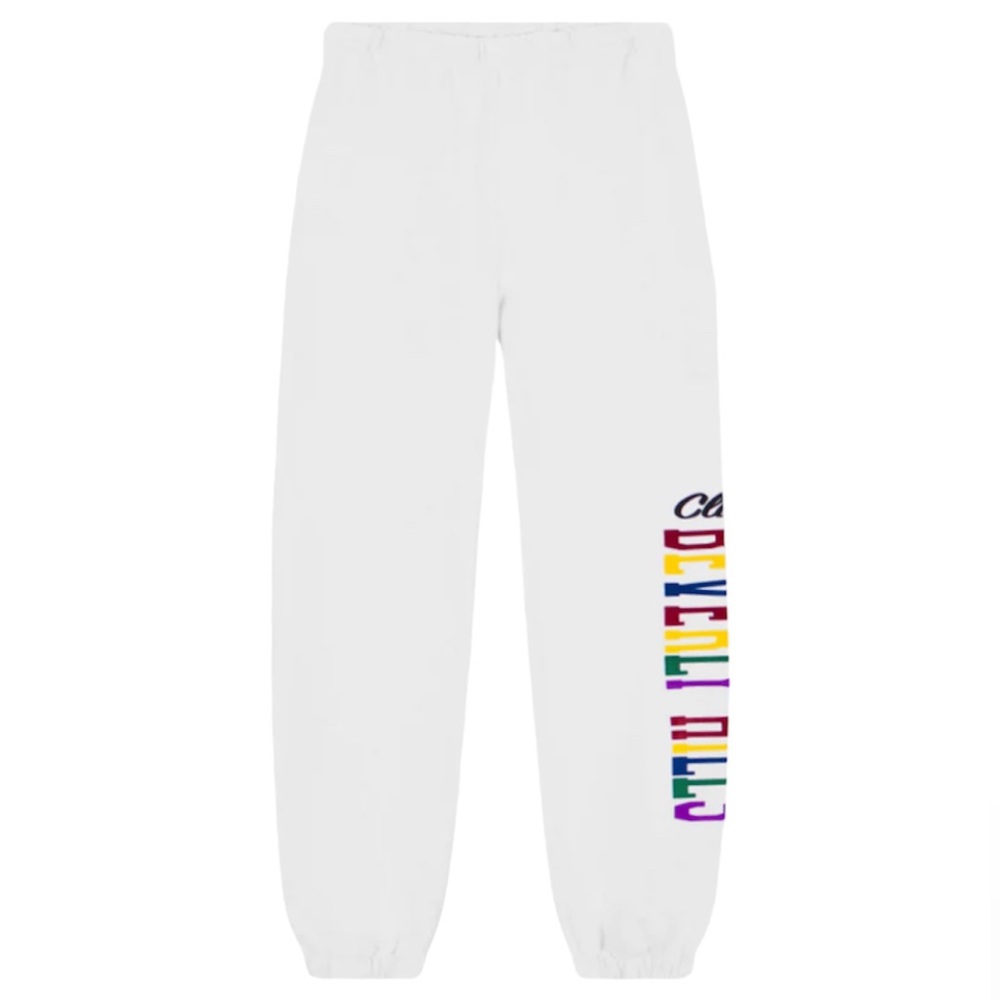 Beverly Hills Club Men's White Sweatpants Joggers Fleece Lounge Size Medium